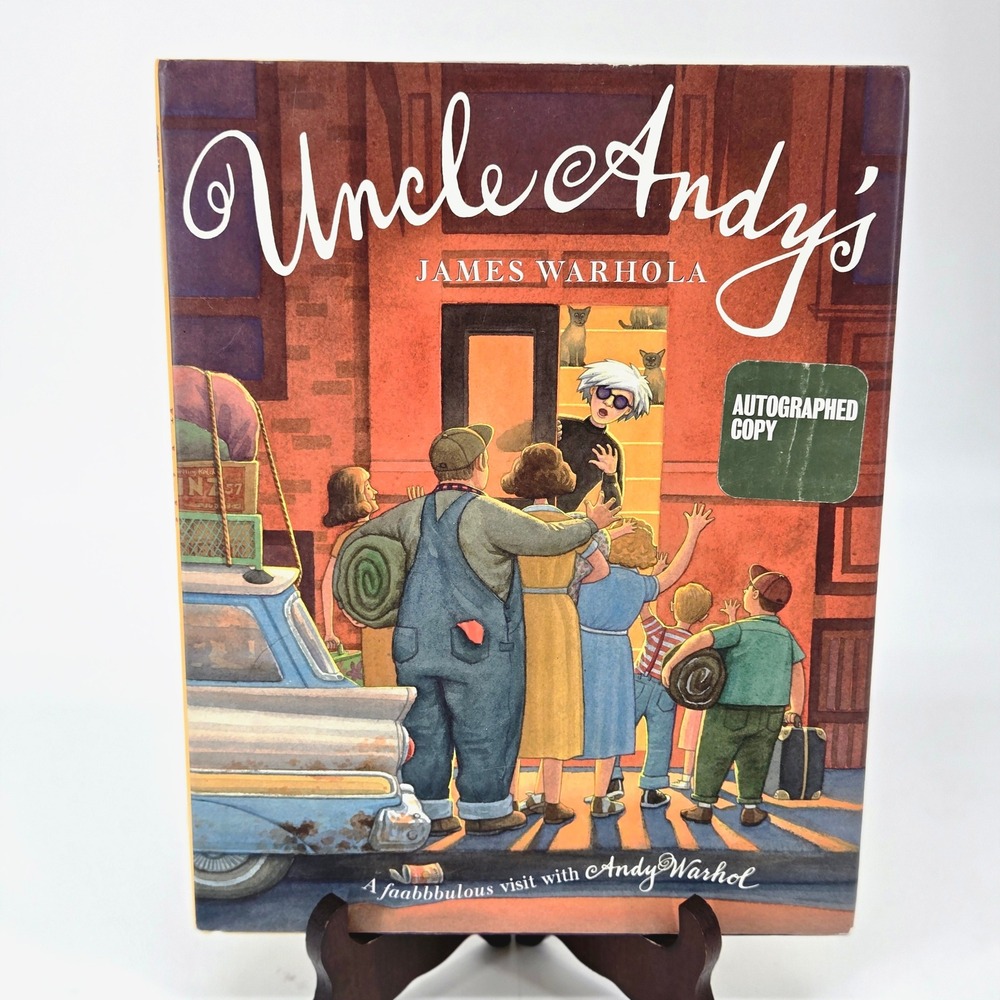 Uncle Andys James Warhola Signed Autographed Hardcover Book Andy Warhol Art Y2K